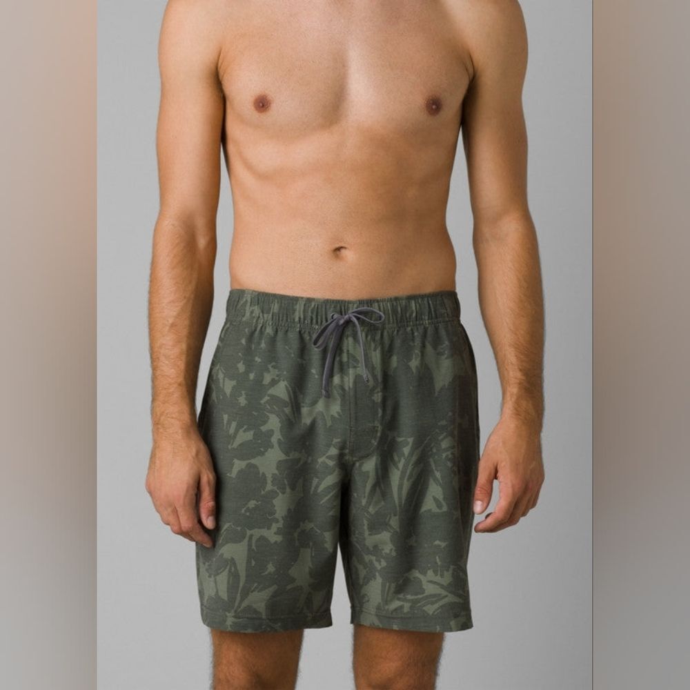 Prana 18" Metric E-Waist Swim Shorts Sz MED
